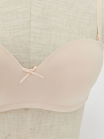 LCW DREAM Pembe Balenli Dolgusuz Düz Straplez Sütyen