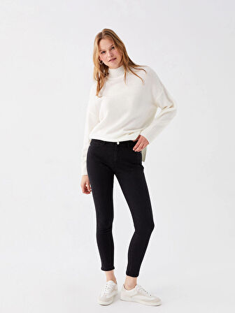 LCW Jeans SİYAH Mercury Skinny Fit Kadın Jean Pantolon Pantolon