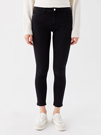 LCW Jeans SİYAH Mercury Skinny Fit Kadın Jean Pantolon Pantolon