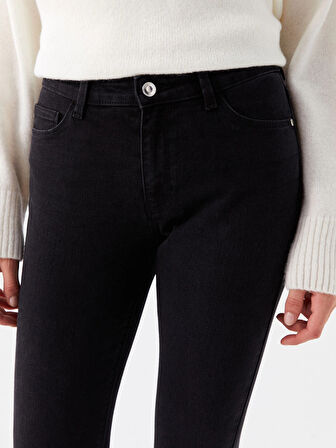 LCW Jeans SİYAH Mercury Skinny Fit Kadın Jean Pantolon Pantolon