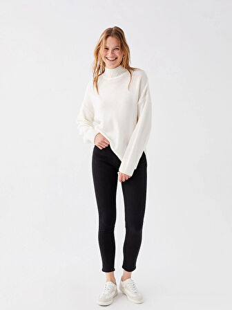 LCW Jeans SİYAH Mercury Skinny Fit Kadın Jean Pantolon Pantolon