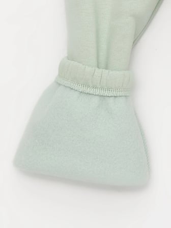 LCW baby Yeşil Beli Lastikli Basic Kız Bebek Eşofman Alt