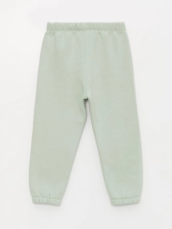 LCW baby Yeşil Beli Lastikli Basic Kız Bebek Eşofman Alt