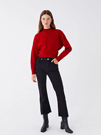 LCW Modest SİYAH Mars Flare Kadın Jean Pantolon