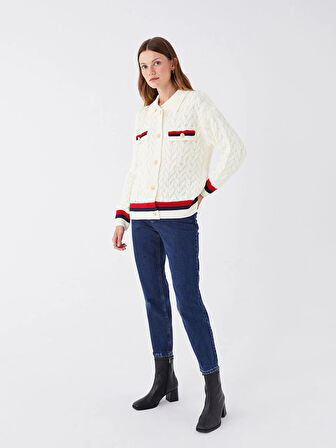 LCW Modest İNDİGO Mom Fit Kadın Jean Pantolon