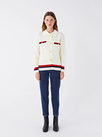 LCW Modest İNDİGO Mom Fit Kadın Jean Pantolon