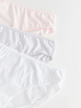 LCW DREAM Pembe Düz Bikini Külot 3'lü Paket