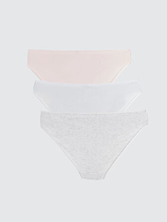LCW DREAM Pembe Düz Bikini Külot 3'lü Paket