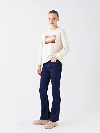 LCW Modest SİYAH Straight Fit Kadın Jean Pantolon