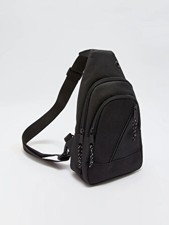 LCW ACCESSORIES SİYAH Düz Erkek Göğüs Çantası