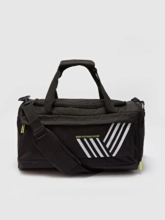 LCW ACCESSORIES SİYAH Baskılı Erkek Spor Çantası