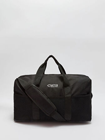 LCW ACCESSORIES SİYAH Yazı Baskılı Erkek Spor Çantası
