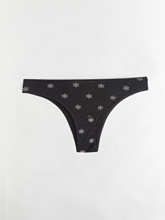 LCW DREAM Siyah Baskılı Brazilian Külot 3'lü Paket