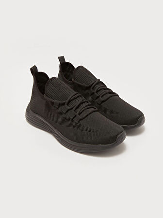 LCW STEPS SİYAH Bağcıklı File Detaylı Erkek Spor Ayakkabı