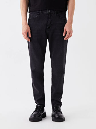 XSIDE Siyah 730 Havuç Kalıp Erkek Jean Pantolon