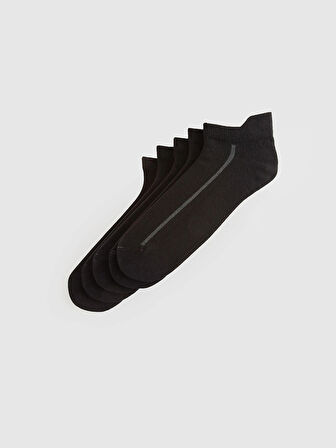 LCW ACCESSORIES Siyah Erkek Patik Çorap 5'li