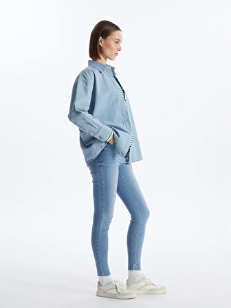 LCW Jeans Indigo Mercury Skinny Fit Kadın Jean Pantolon