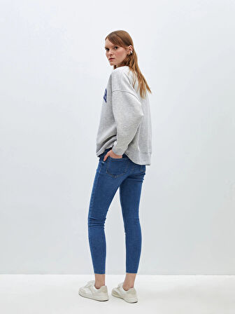 LCW Jeans Indigo Jüpiter Süper Skinny Fit Kadın Jean Pantolon