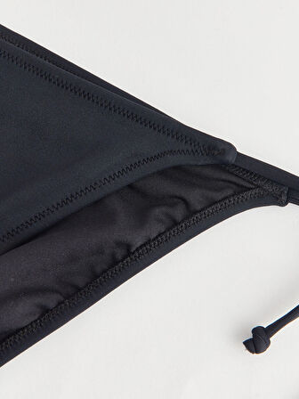 LCW DREAM Siyah UV Korumalı Düz Brazilian Bikini Alt