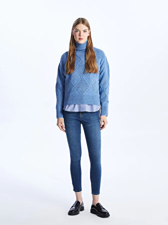 LCW Jeans İNDİGO Push Up Kadın Jean Pantolon