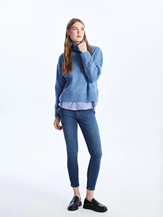 LCW Jeans İNDİGO Push Up Kadın Jean Pantolon