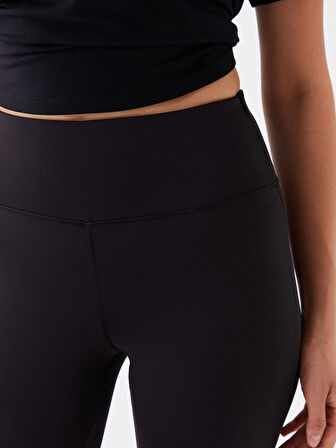 XSIDE ACTIVE SİYAH Kadın Beli Lastikli Düz Tayt Pantolon
