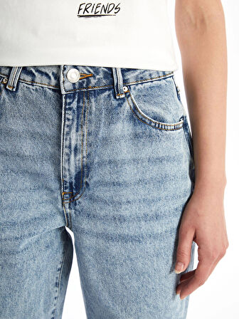 LCW Modest Indigo Straight Fit Kadın Jean Pantolon