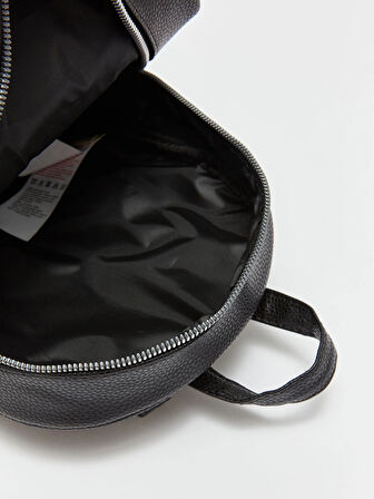 LCW ACCESSORIES SİYAH Deri Görünümlü Kız Çocuk Sırt Çantası