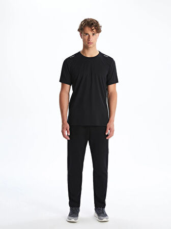 XSIDE ACTIVE Siyah DRY-TECH Bisiklet Yaka Kısa Kollu Erkek Spor Tişört