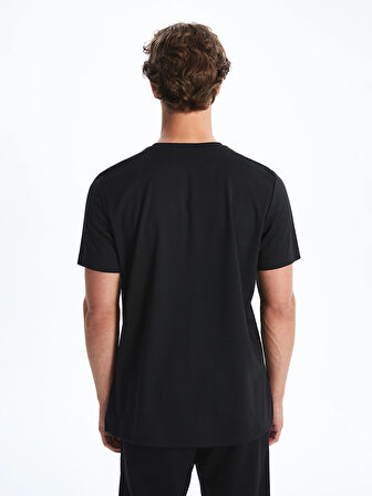 XSIDE ACTIVE Siyah DRY-TECH Bisiklet Yaka Kısa Kollu Erkek Spor Tişört