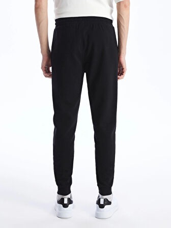 LCWAIKIKI Classic SİYAH Standart Kalıp Erkek Kalın Jogger Eşofman Altı