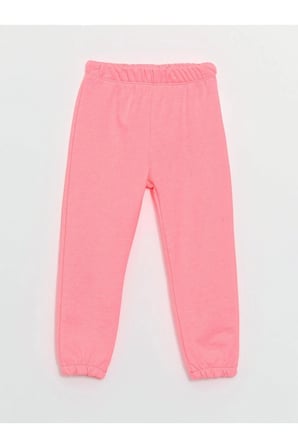 LCW Kids Pembe Beli Lastikli Kız Çocuk Eşofman Altı