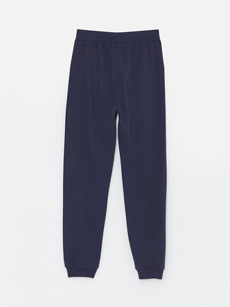 LCW Kids Lacivert Beli Lastikli Basic Kız Çocuk Jogger Eşofman Altı