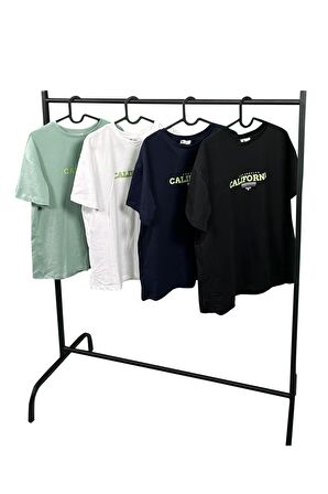 California Baskılı Unisex Oversize T-Shirt