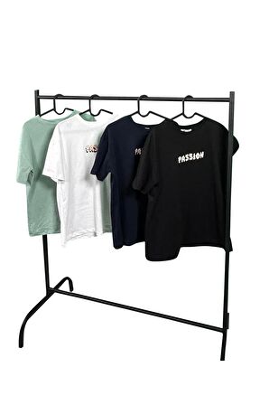 Passion Baskılı Unisex Oversize T-Shirt