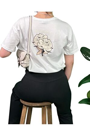 Resilience Sırt Baskılı Unisex Oversize T-Shirt