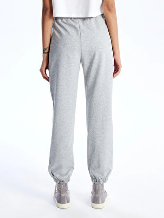 XSIDE Gri Kadın Beli Lastikli Düz Jogger Eşofman Altı