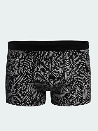 LC WAIKIKI Siyah Standart Kalıp Pamuklu Esnek Erkek Boxer 3'lü