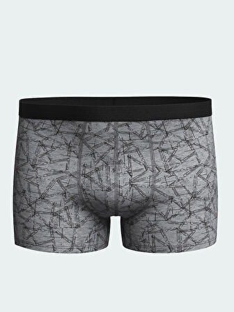 LC WAIKIKI Siyah Standart Kalıp Pamuklu Esnek Erkek Boxer 3'lü