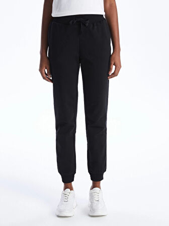 LCW Vision Siyah Beli Lastikli Kadın Jogger Eşofman Altı