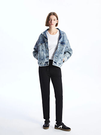 LCW Vision Siyah Beli Lastikli Kadın Eşofman Altı