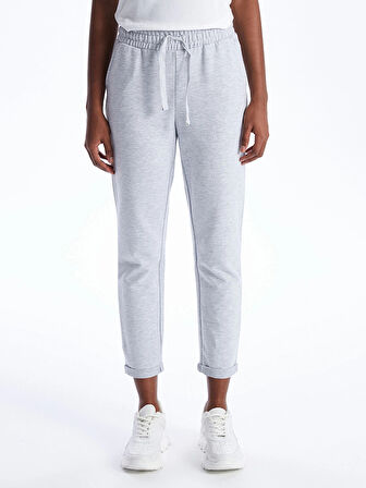 LCW Vision Gri Beli Lastikli Kadın Eşofman Altı