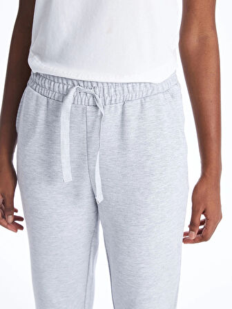 LCW Vision Gri Beli Lastikli Kadın Eşofman Altı