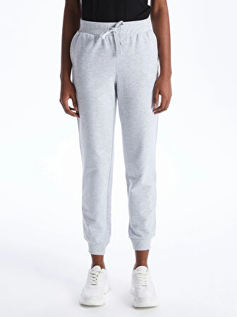 LCW Vision Gri Beli Lastikli Kadın Jogger Eşofman Altı