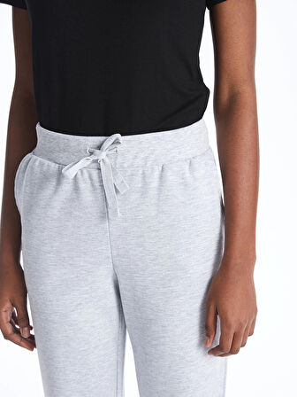 LCW Vision Gri Beli Lastikli Kadın Jogger Eşofman Altı