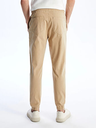 XSIDE Bej Slim Fit Gabardin Erkek Jogger Pantolon