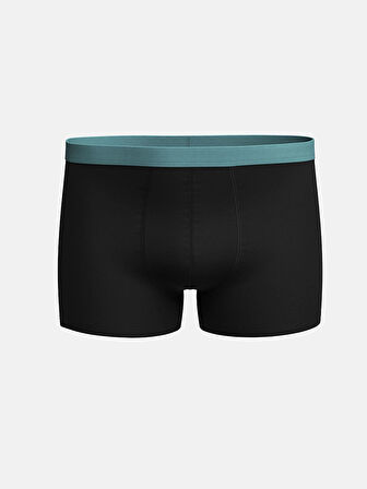 LC WAIKIKI Siyah Standart Kalıp Pamuklu Esnek Erkek Boxer 3'lü