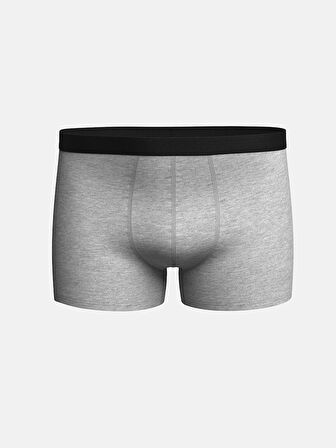 LC WAIKIKI Siyah Standart Kalıp Pamuklu Esnek Erkek Boxer 3'lü