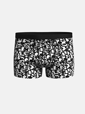 LC WAIKIKI Siyah Standart Kalıp Pamuklu Esnek Erkek Boxer 3'lü