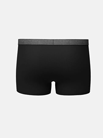 LC WAIKIKI Siyah Standart Kalıp Pamuklu Esnek Erkek Boxer 3'lü
